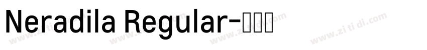 Neradila Regular字体转换
